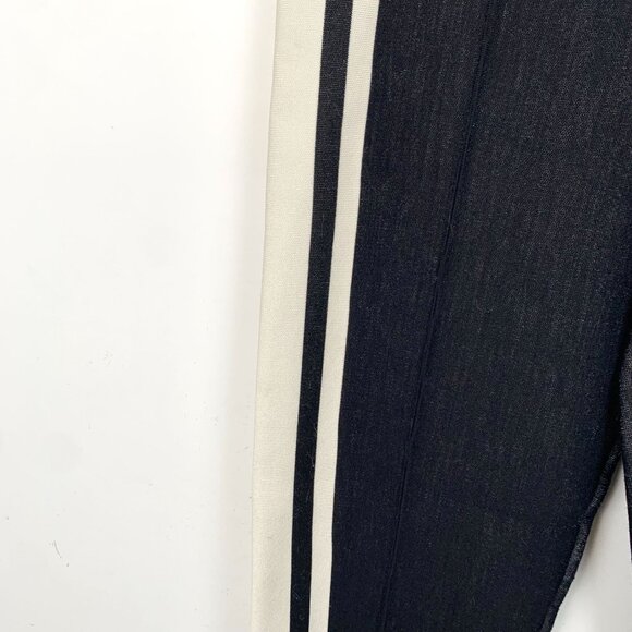 Louis Vuitton Black & White Logo Drawstring Silk-Blend Sport Pants Size L - Picture 6 of 8